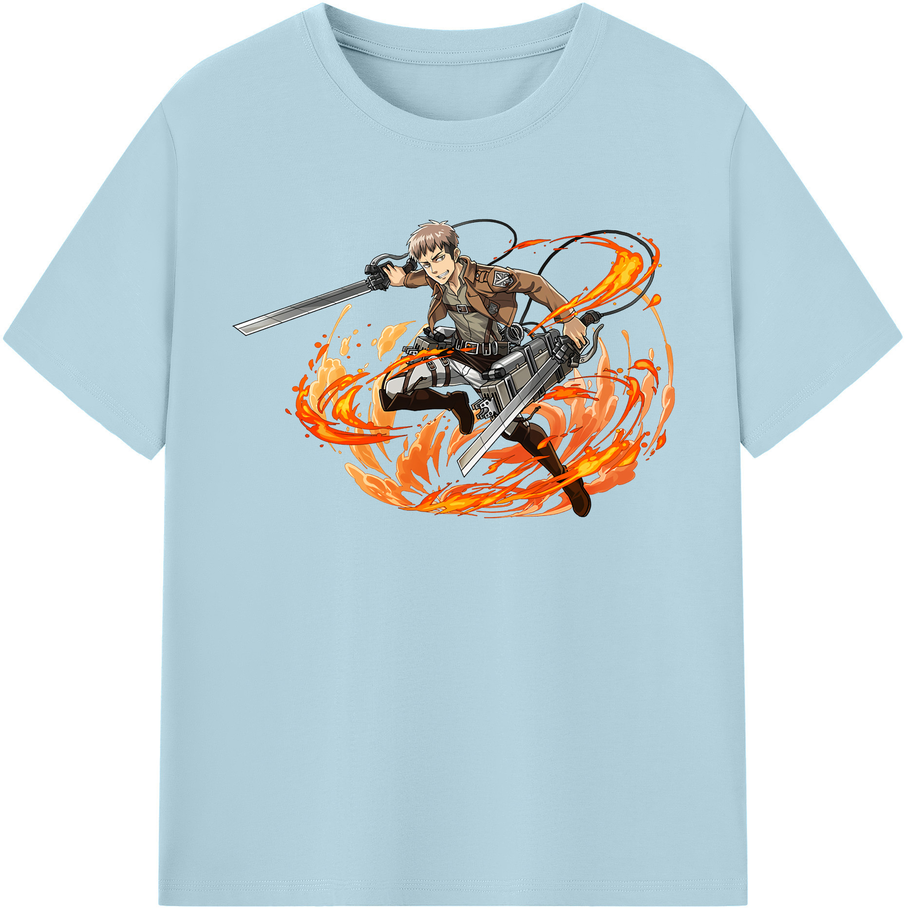 （画像用） 進撃の巨人 ジャン・キルシュタイン Attack on Titan Jean Kirstein 綿100％半袖Tシャツ（フロントプリント）